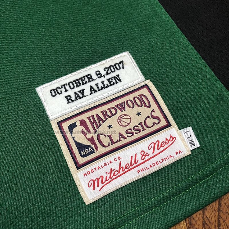 Camiseta Boston Celtics Ray Allen #20 Hardwood Classics Throwback 2007-08 Verde